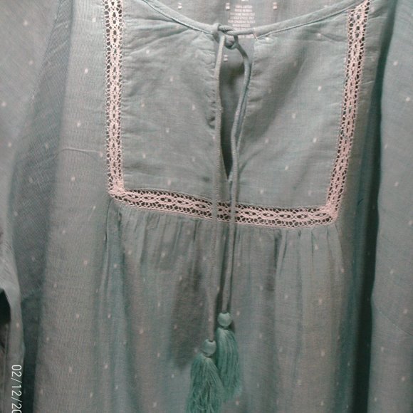 St. John's Bay 2X  3/4 sleeve top - Picture 9 of 9